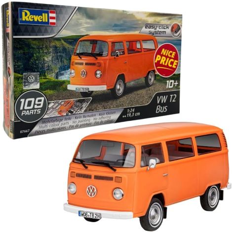 Macheta VW Type 2 T2 Revell 07667 scara 1:24 Kit  (easy click) - imagine 9